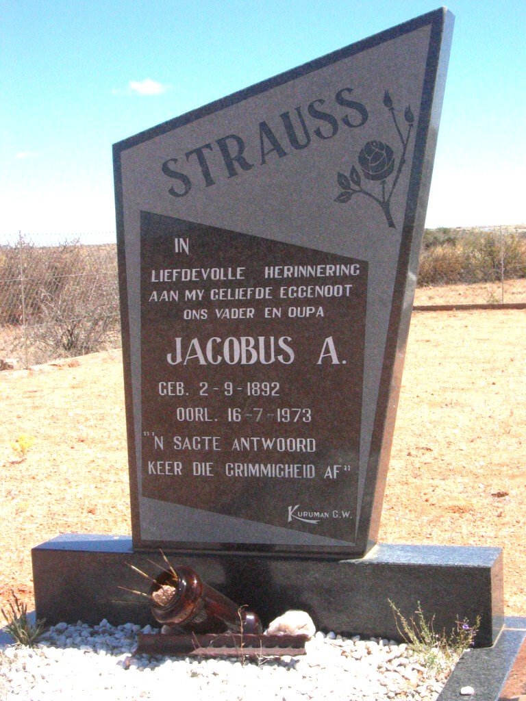 STRAUSS Jacobus A. 1892-1973