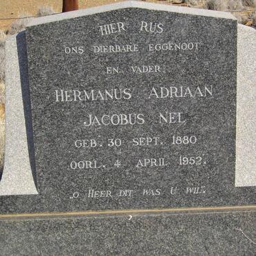 NEL Hermanus Adrian Jacobus 1880-1952