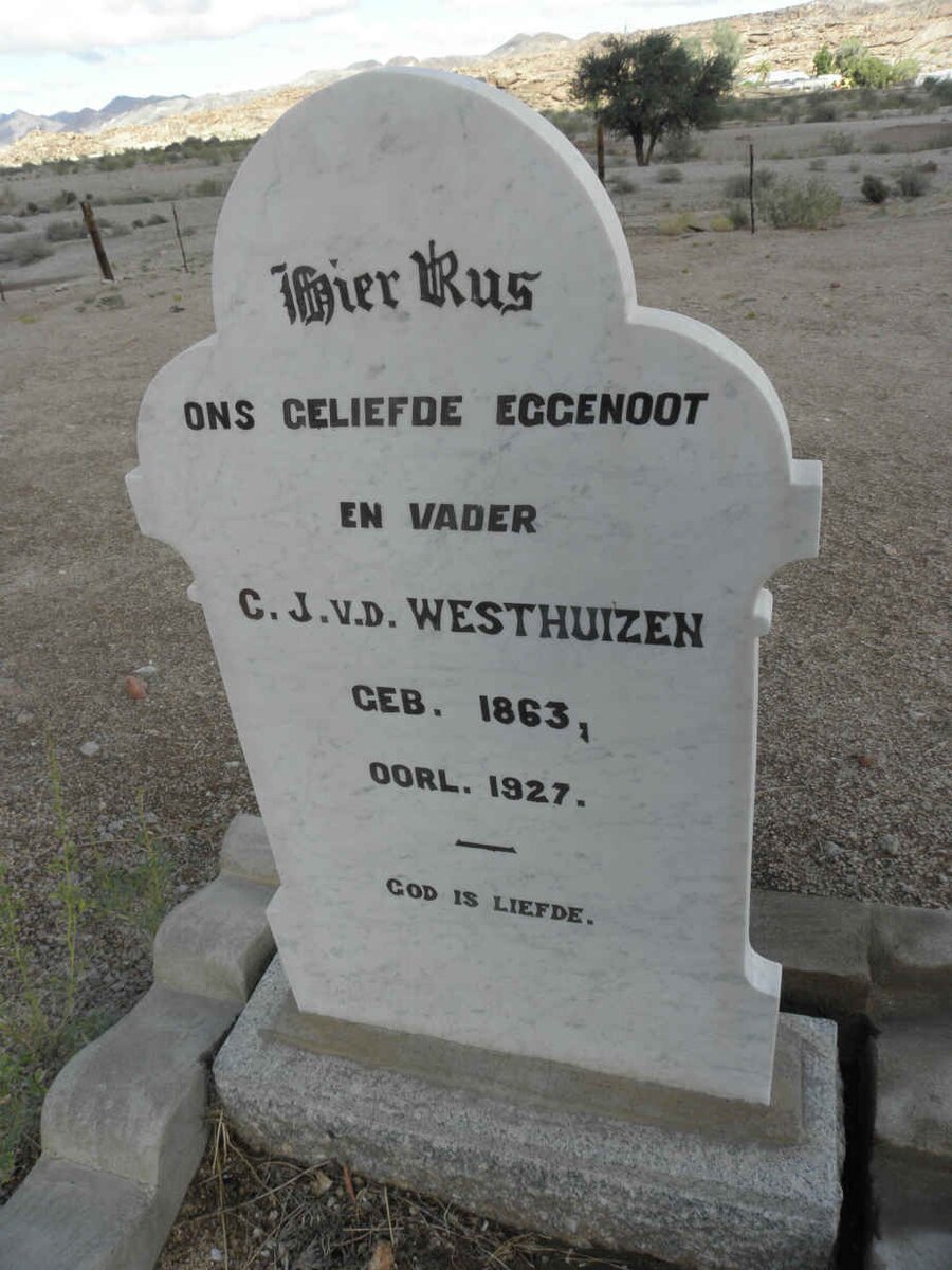 WESTHUIZEN C.J., v.d. 1863-1927