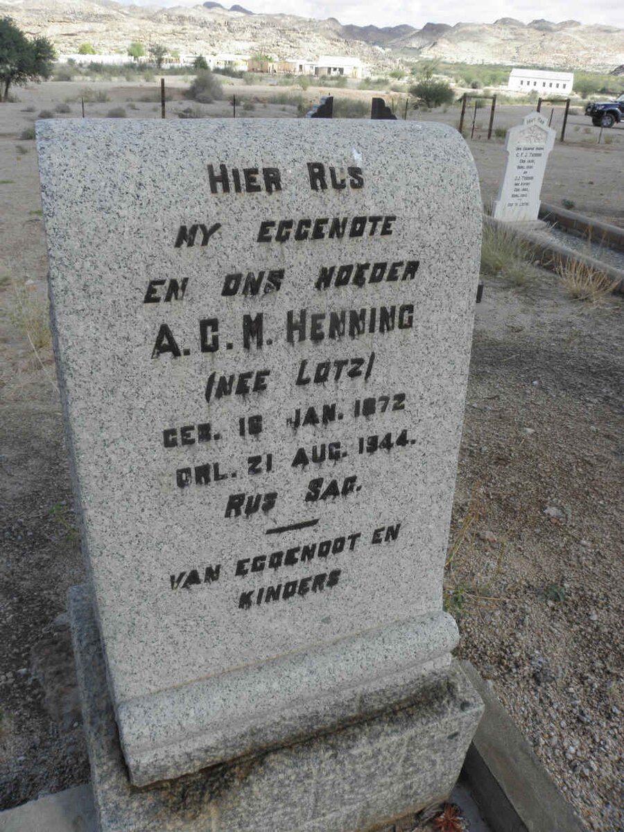 HENNING A.C.M. nee LOTZ 1872-1944