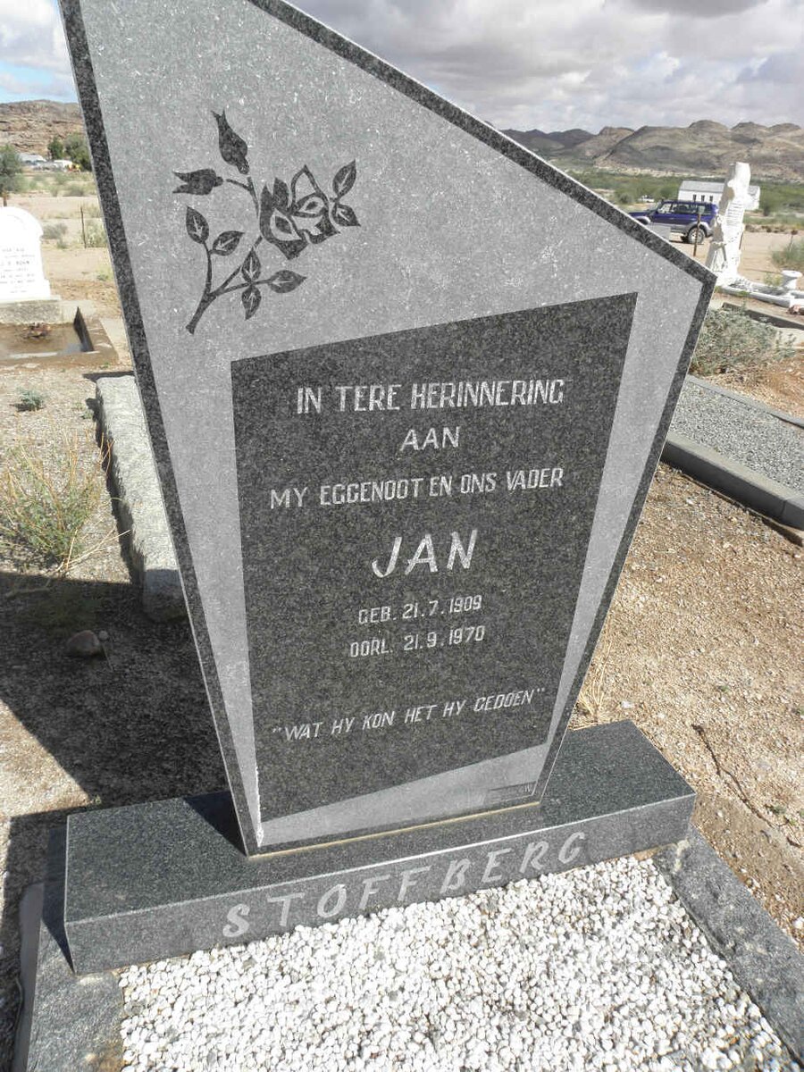 STOFFBERG Jan 1909-1970