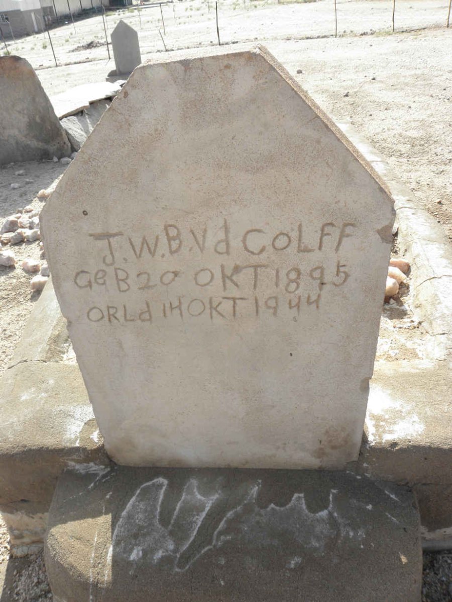 COLFF J.W.B., v.d. 1895-1944