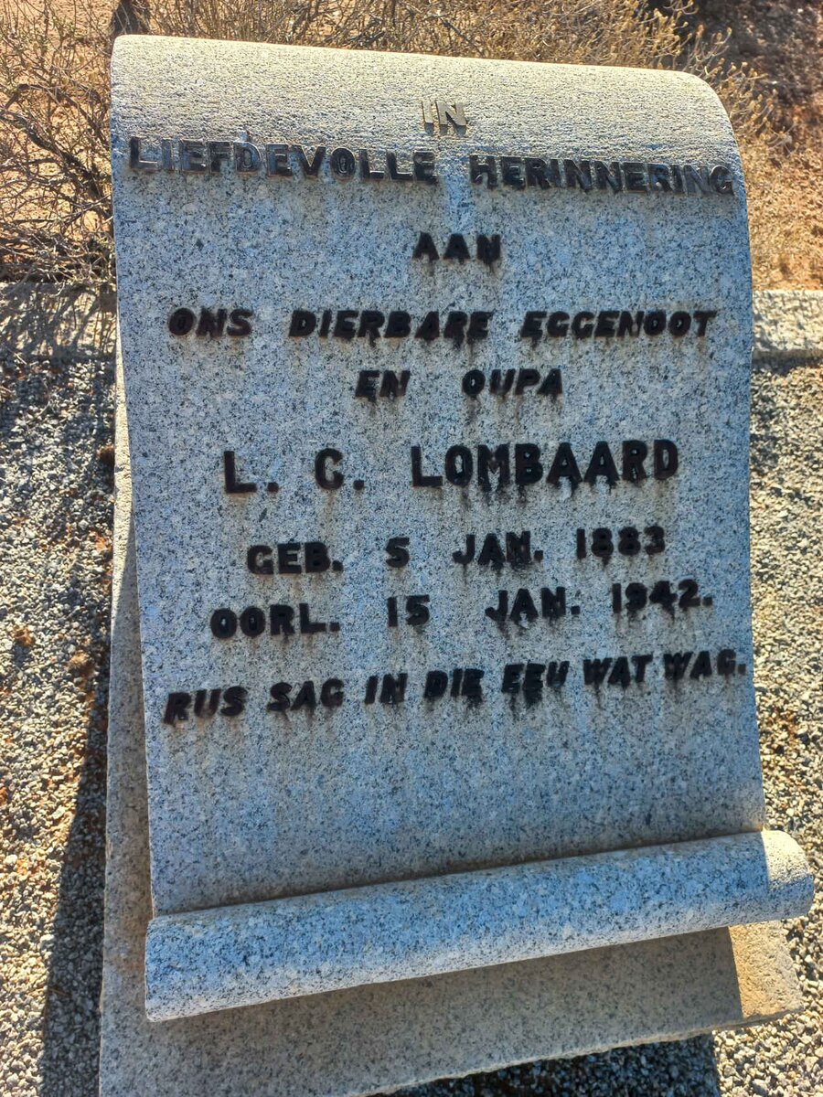 LOMBAARD L.C. 1883-1942