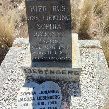 LIEBENBERG Sophia Johanna Jacoba 1933-1934