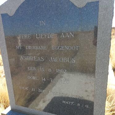 LIEBENBERG Andreas Jacobus 1892-1964