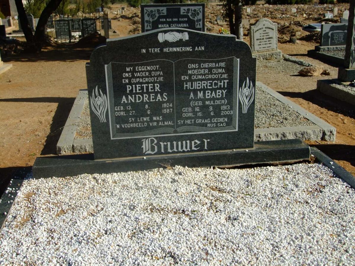 BRUWER Pieter Andreas 1904-1987 &amp; Huibrecht A.M. Baby MULDER 1913-2003