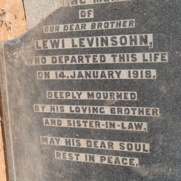 LEVINSOHN Lewi -1918