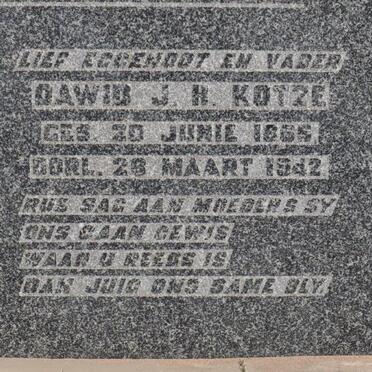 KOTZE Dawid J. H. 1865-1942