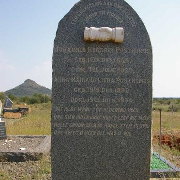 POSTHUMUS Johannes Hendrik 1855-1925 &amp; Anna Maria Deliena 1880-1934