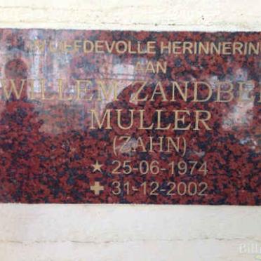 MULLER Willem Zandberg 1974-2002