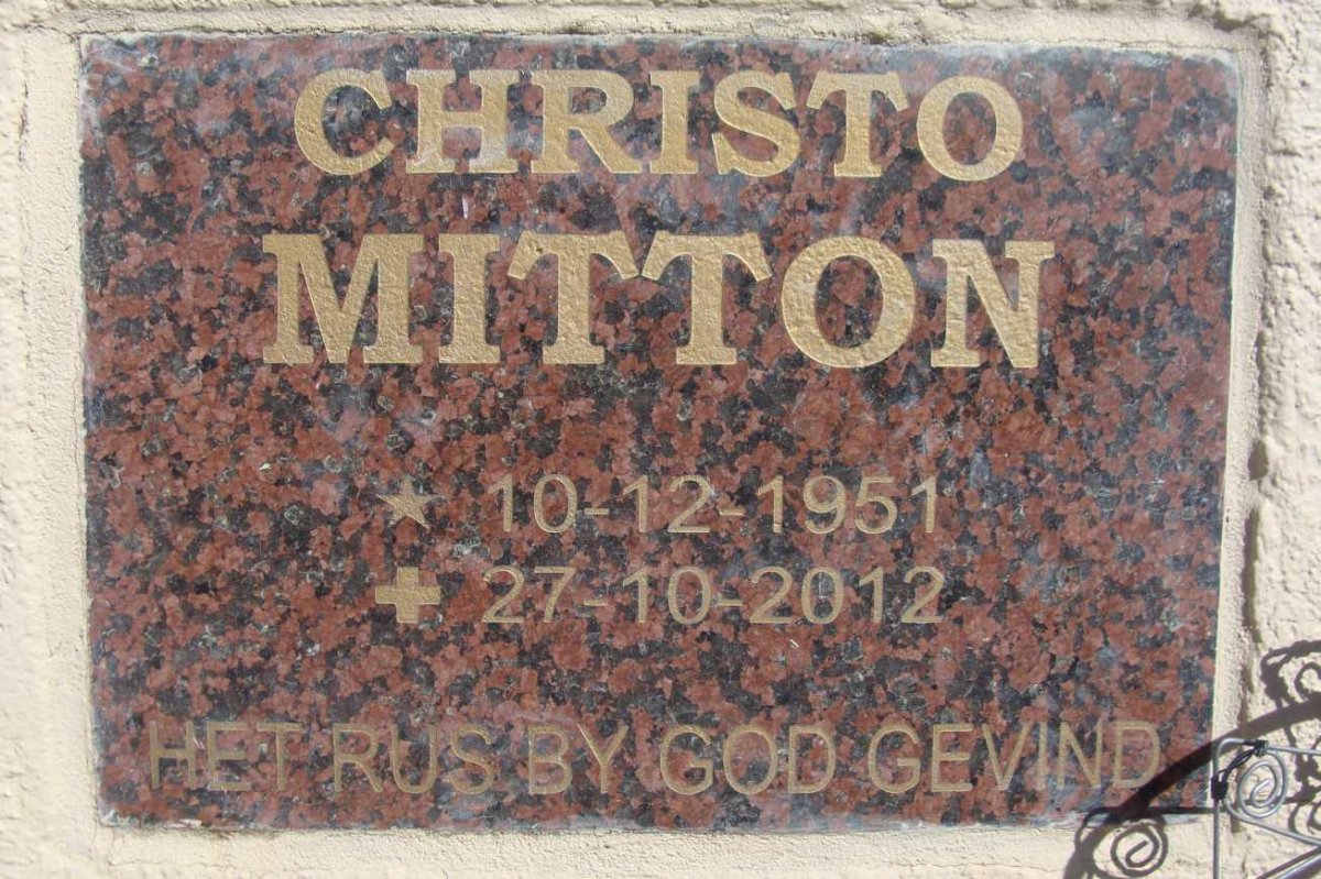 MITTON Christo 1951-2012