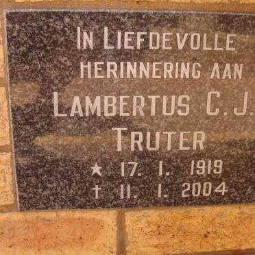 TRUTER Lambertus C.J. 1919-2004