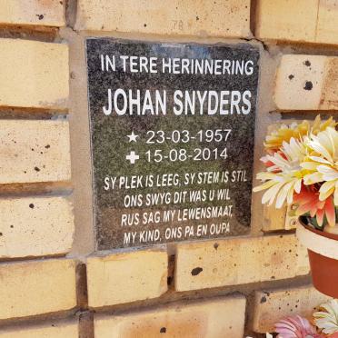 SNYDERS Johan 1957-2014