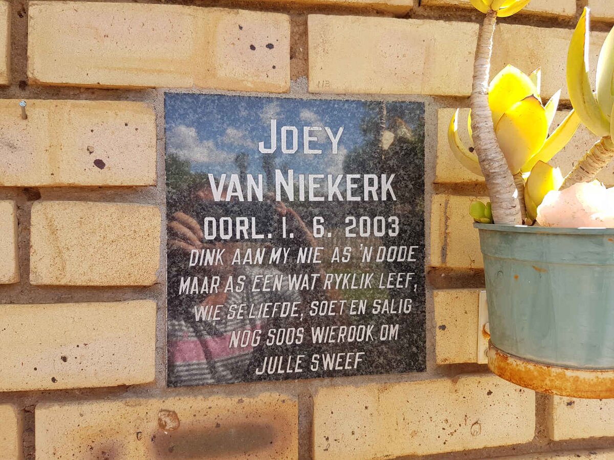NIEKERK Joey, van -2003