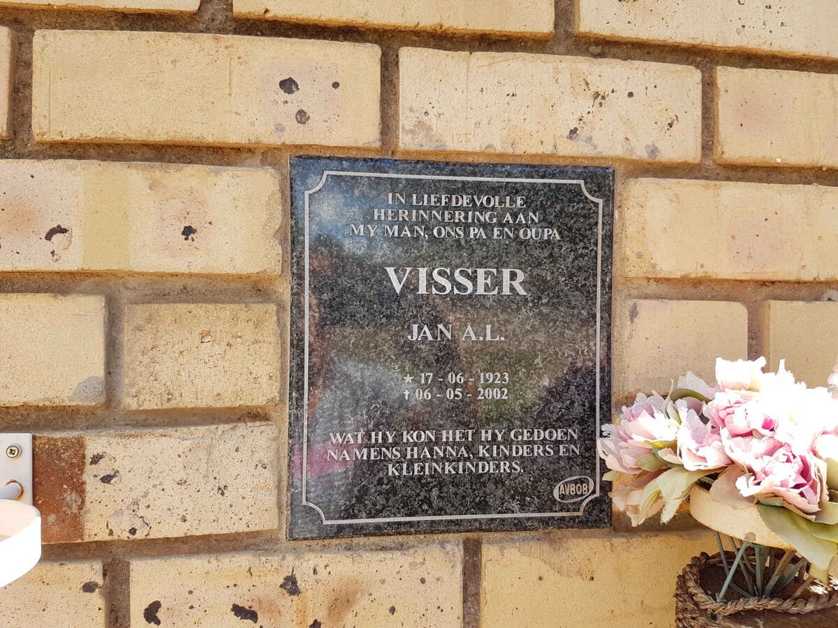 VISSER Jan A.L. 1923-2002