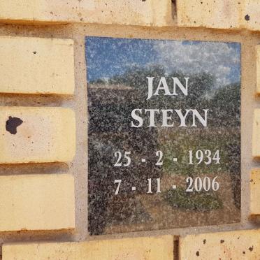 STEYN Jan 1934-2006