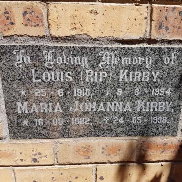KIRBY Louis 1918-1994 &amp; Maria Johanna 1922-1998