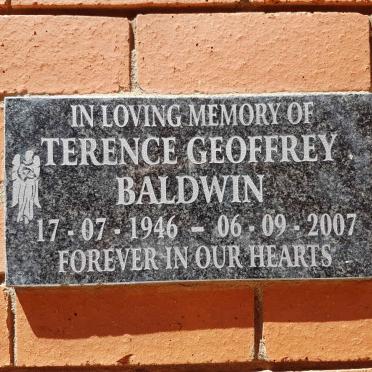 BALDWIN Terence Geoffrey 1946-2007
