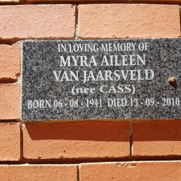 JAARSVELD Myra Aileen, van nee CASS 1941-2010