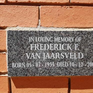 JAARSVELD Frederick F., van 1953-2006