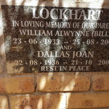 LOCKHART William Alwynne 1933-2005 &amp; Dallas Joan 1936-2007