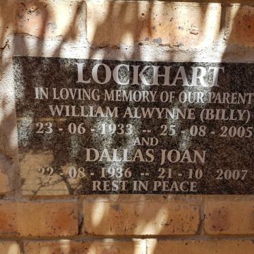 LOCKHART William Alwynne 1933-2005 &amp; Dallas Joan 1936-2007 2