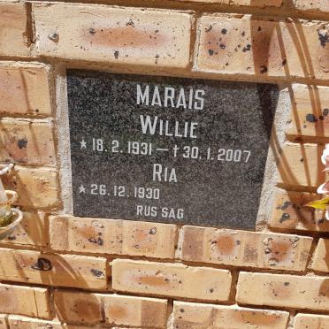 MARAIS Willie 1931-2007 &amp; Ria 1930-