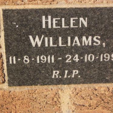 WILLIAMS Helen 1911-1991