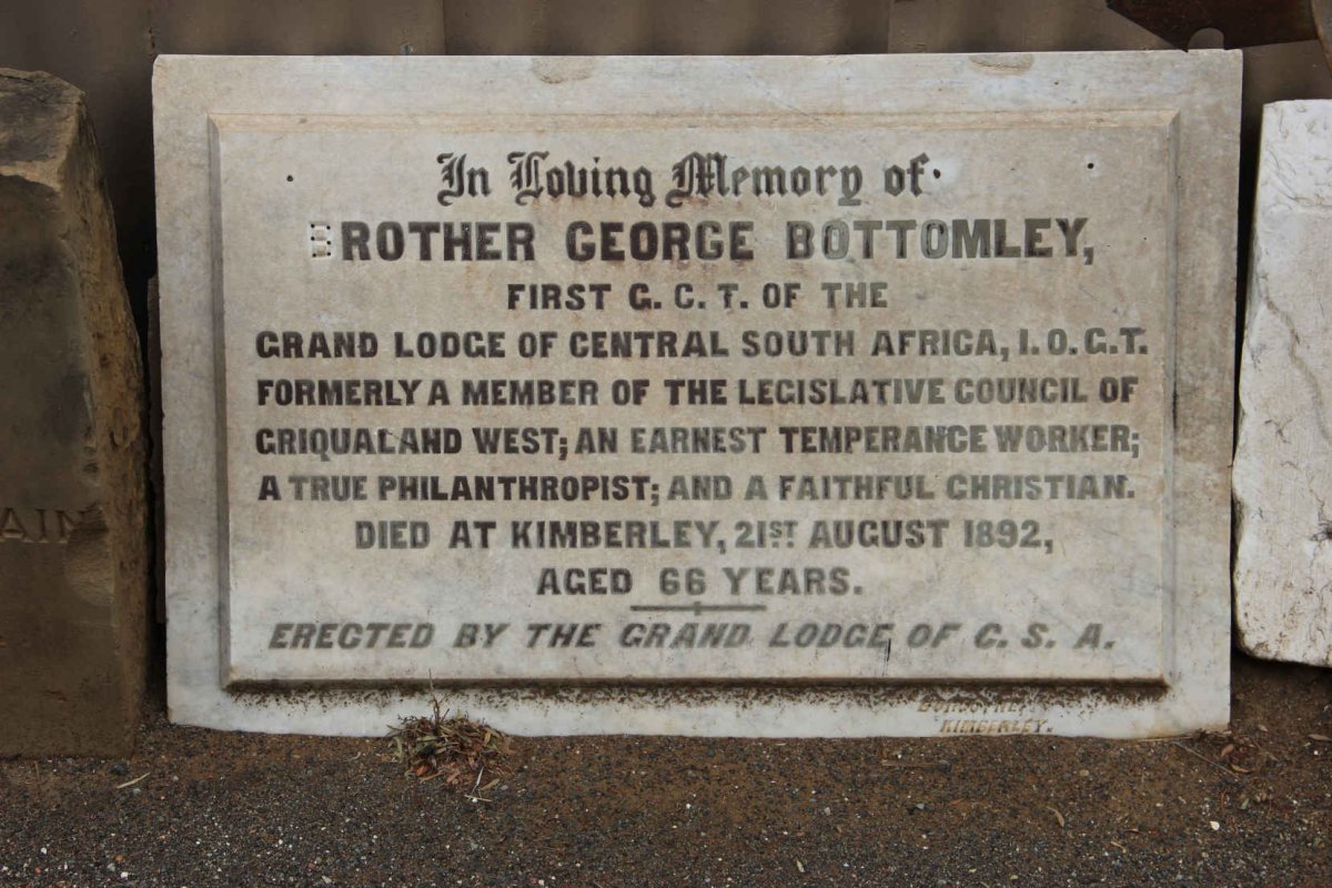 BOTTOMLEY George -1892