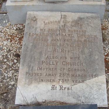 CHURCH Edward Richard -1948 &amp; Polly -1961