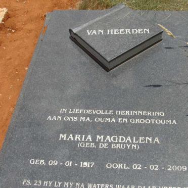 HEERDEN Maria Magdalena, van nee BRUYN 1917-2009