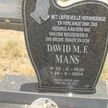 MANS Dawid M.F. 1930-2004