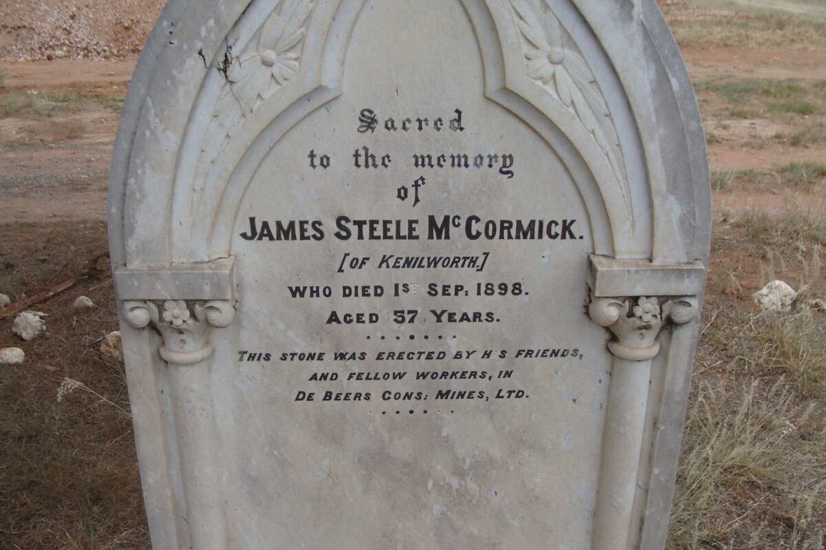 McCORMICK James Steele -1898