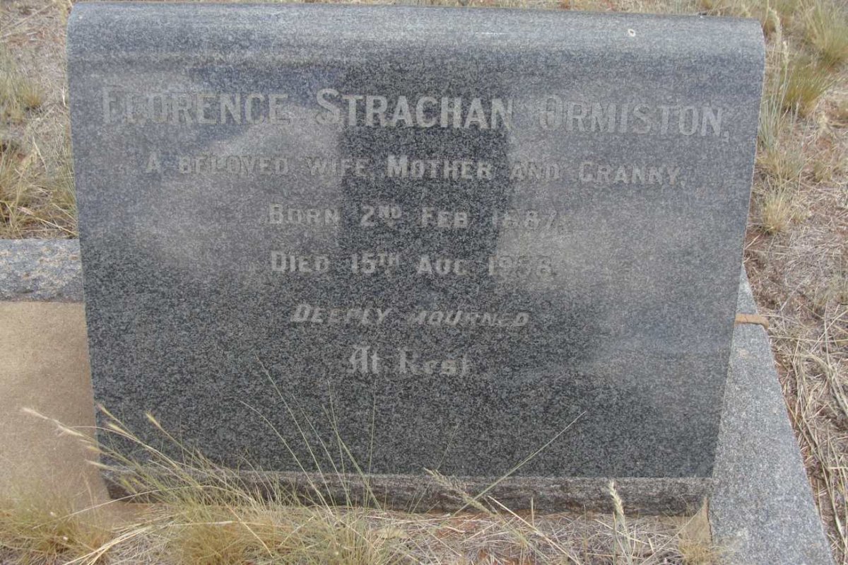 ORMISTON Florence Strachan 1887-1958