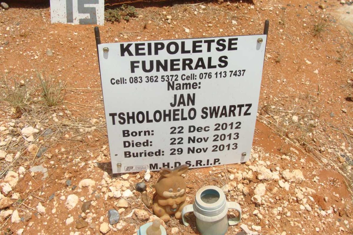 SWARTS Jan Tsoholohelo 2012-2013