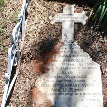 SOLOMON ? Anna nee SCHEUBLE -1900 :: SOLOMON Ewald Kingsley -1900