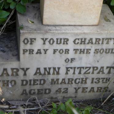 FITZPATRICK Mary Ann -1887