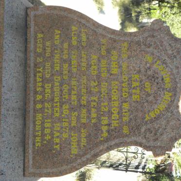 MORROGH Kate -1884 :: MORROGH John -1879 :: MORROGH Mary -1884