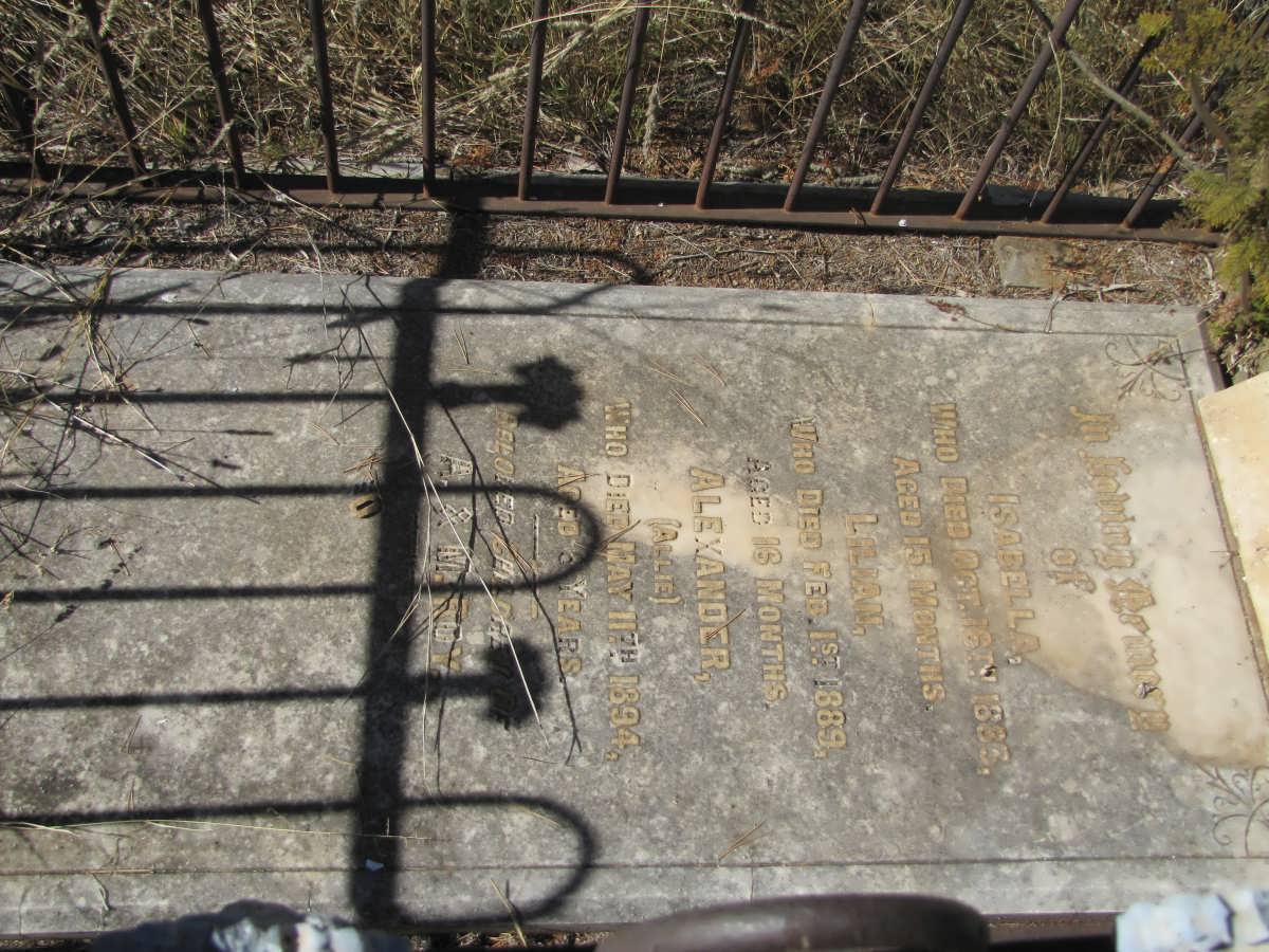 ROY Isabella 1886 :: ROY Lilian -1889 :: ROY Alexander -1894