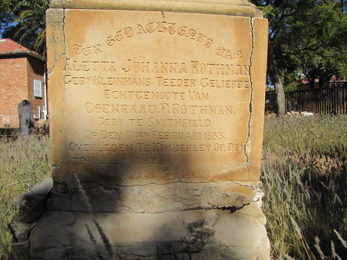 ROTHMAN Aletta Johanna 1855-1882