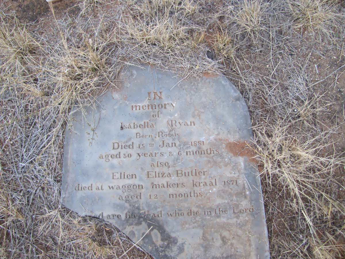 RYAN Isabella nee ROBUS  -1881 :: BUTLER Elien Eliza -1871