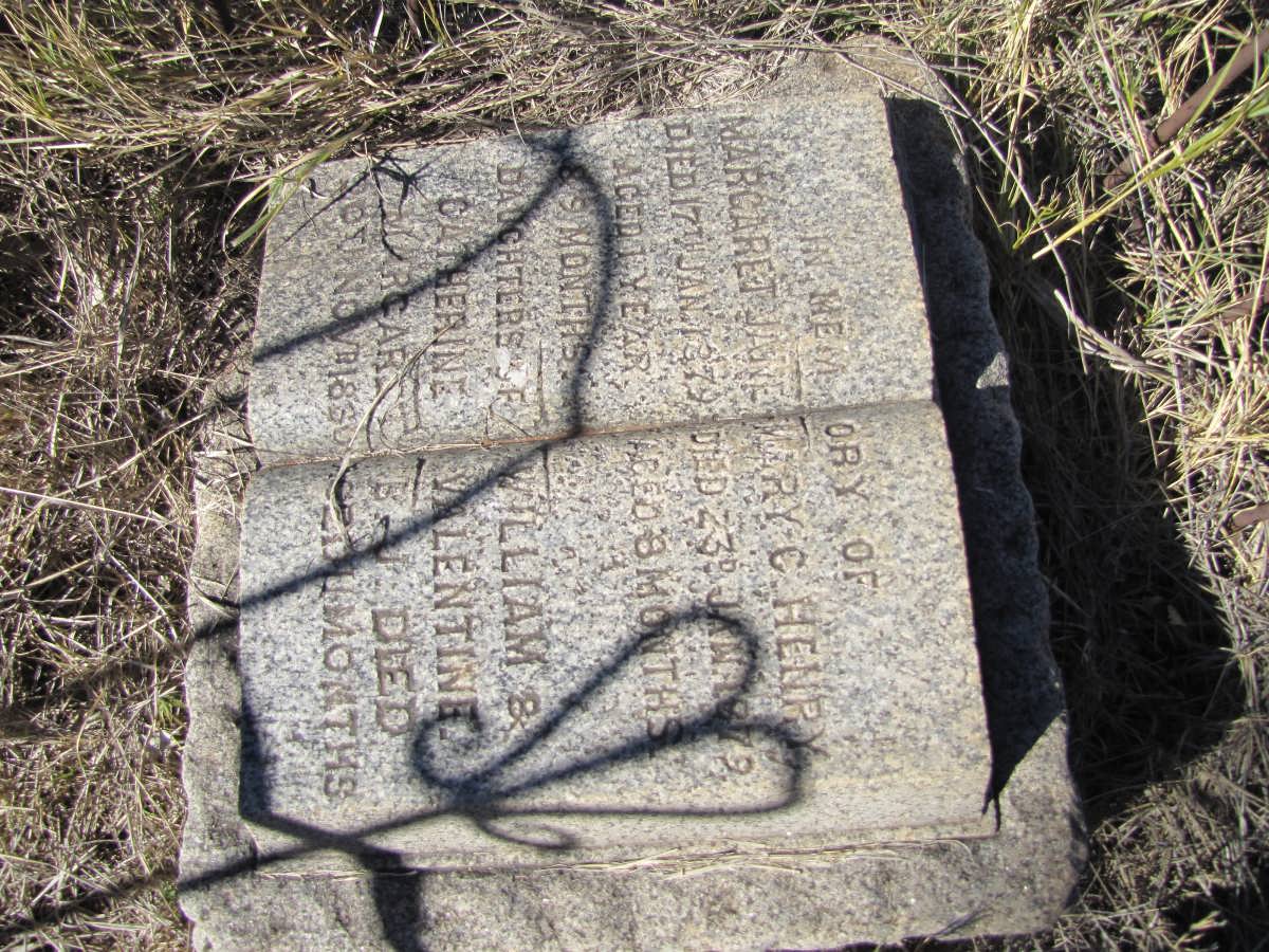 VALENTINE Margaret Jane -1879 :: VALENTINE Mary C. Henry -1879 :: VALENTINE Margaret B.J. -188?