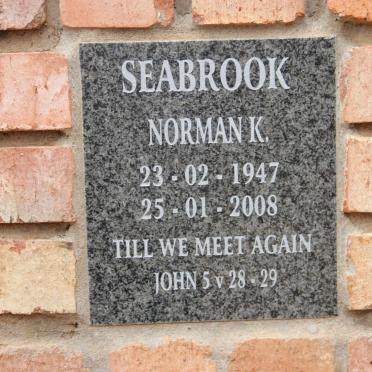 SEABROOK Norman K. 1947-2008