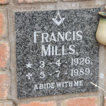 MILLS Francis 1926-1989