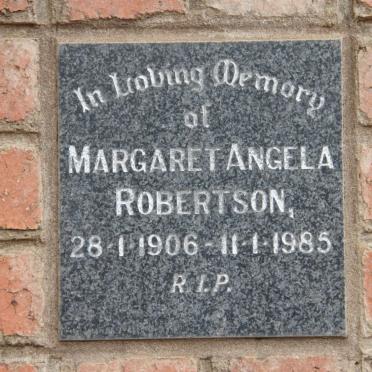 ROBERTSON Margaret Angela 1906-1985