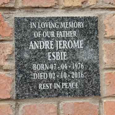 ESBIE Andre Jerome 1976-2016