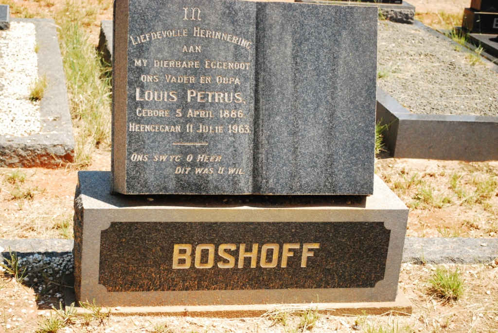 BOSHOFF Louis 1886-1963