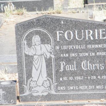 FOURIE Paul Christo 1962-1983
