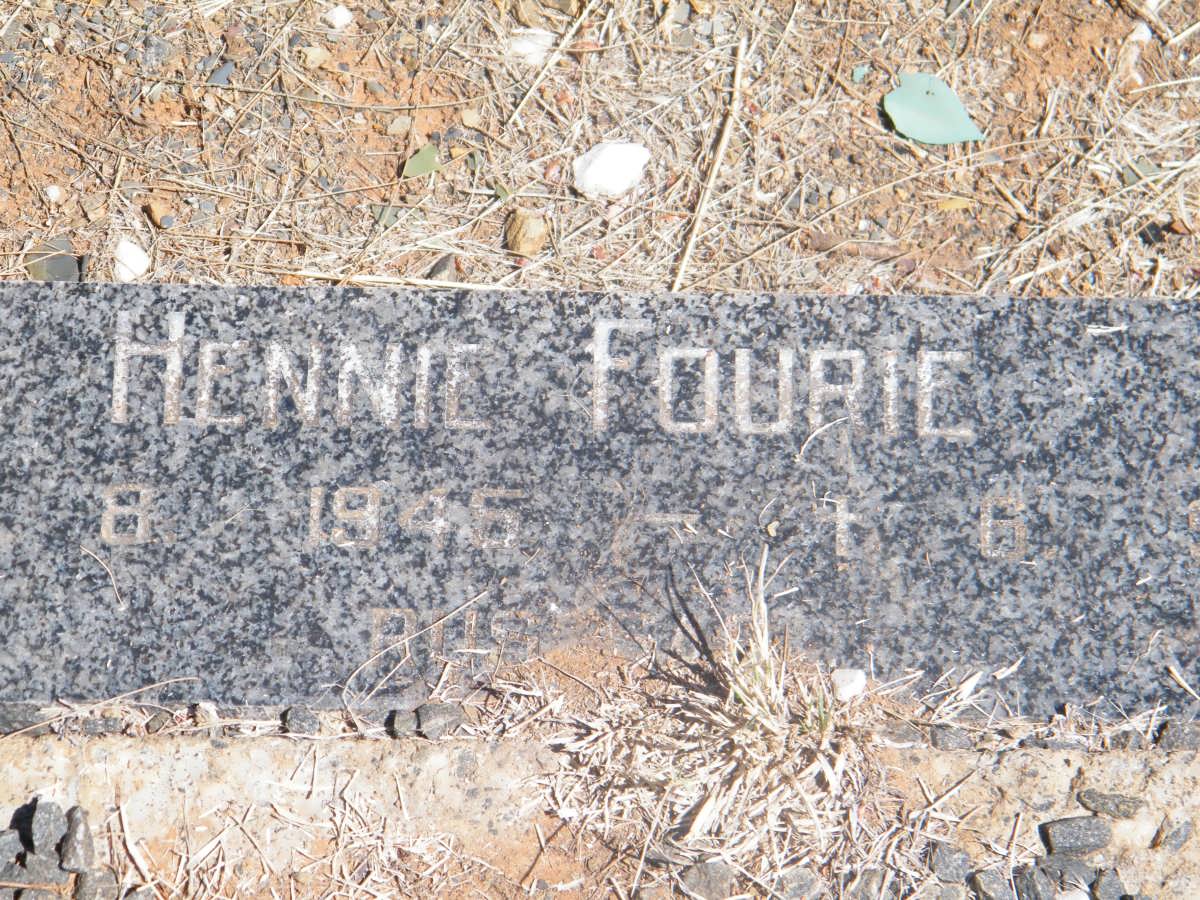 FOURIE Hennie 1945-
