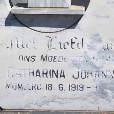 FOURIE Catharina Johanna nee MOMBERG 1919-